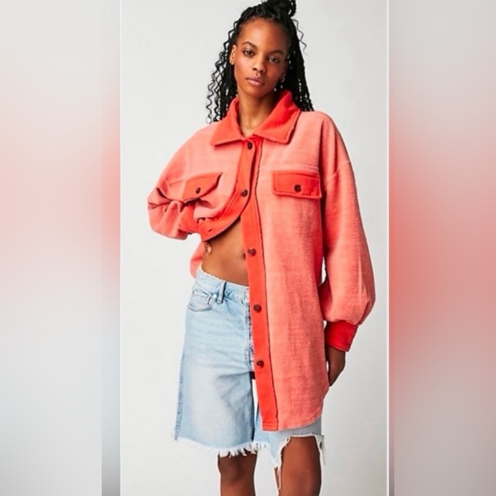Free People We the Free Ruby Fleece Shirt Jacket